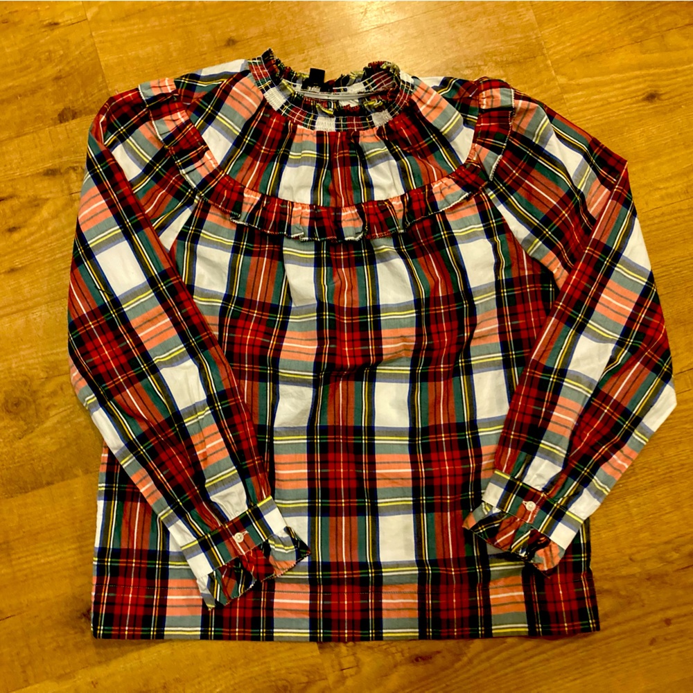 Tartan plaid blouse